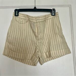Ralph Lauren Rugby Cream Pinstripe Women's shorts